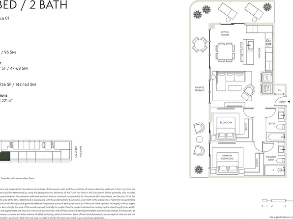 Residence 01 Plan, Ella Miami Beach