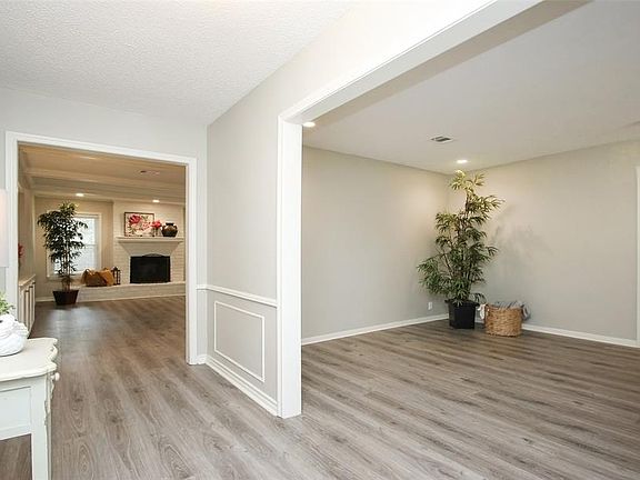 Entry leading to the formal dining room and den