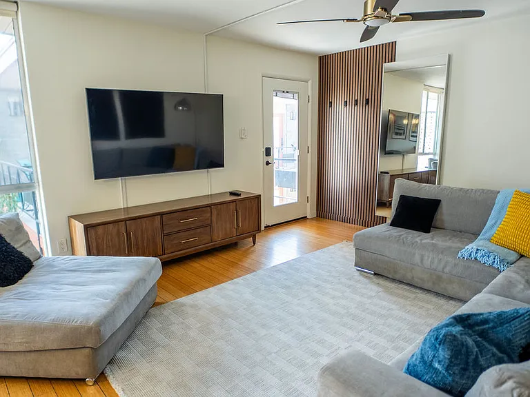 Living room with tv included