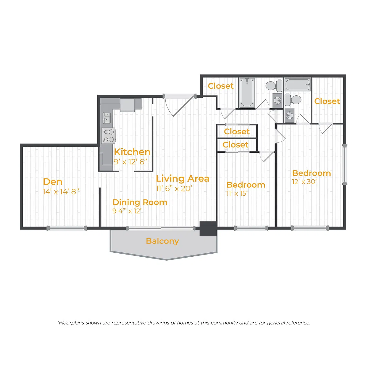 Floor plan 2/2 LD