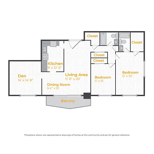 Floor plan 2/2 LD
