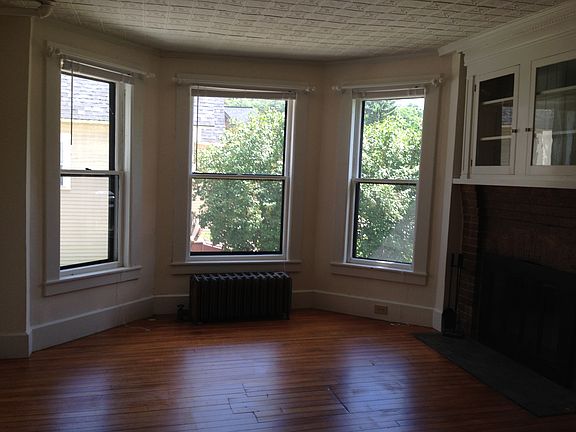Bay windows in living room