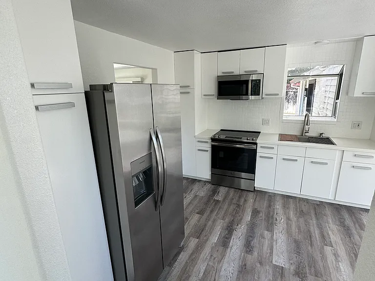 Kitchen from living room.