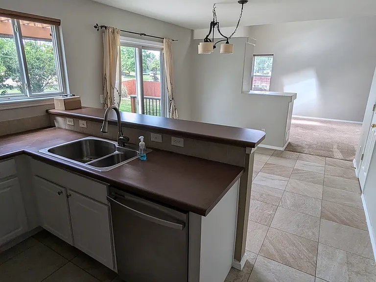 Kitchen and dining area