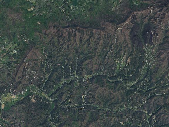 Adjacent to mountains