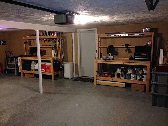 Finished 2 Car Garage