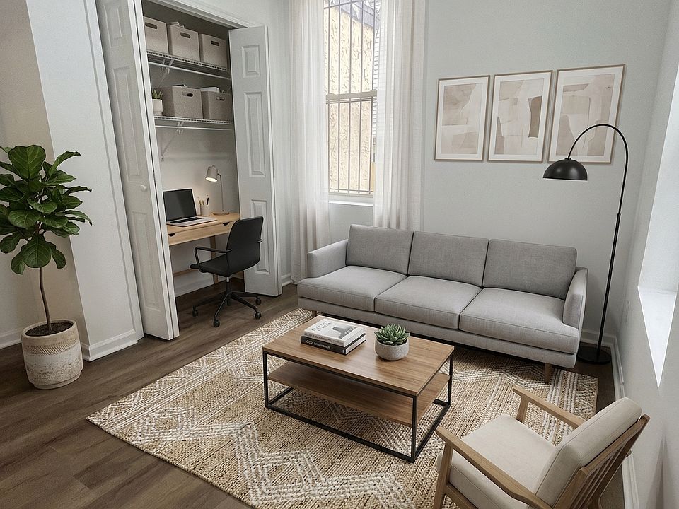 Back Bedroom that can be made into an office/lounge space if you do not need the extra room