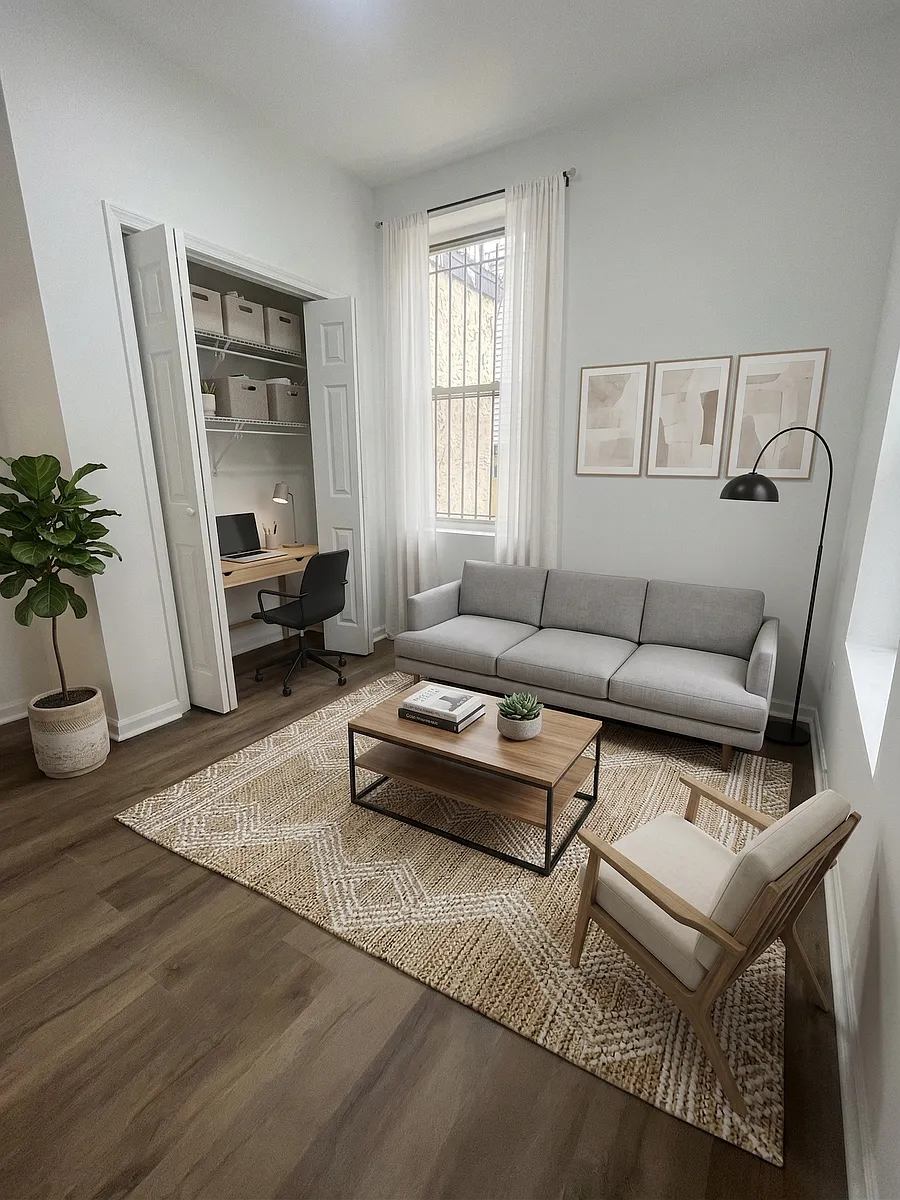 Back Bedroom that can be made into an office/lounge space if you do not need the extra room - 1929 N 32nd St #1