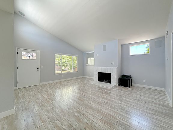Living room with surround sound system