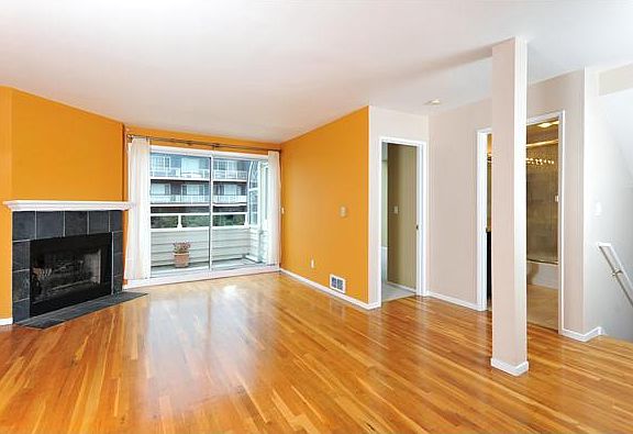 Fireplace hardwood second deck