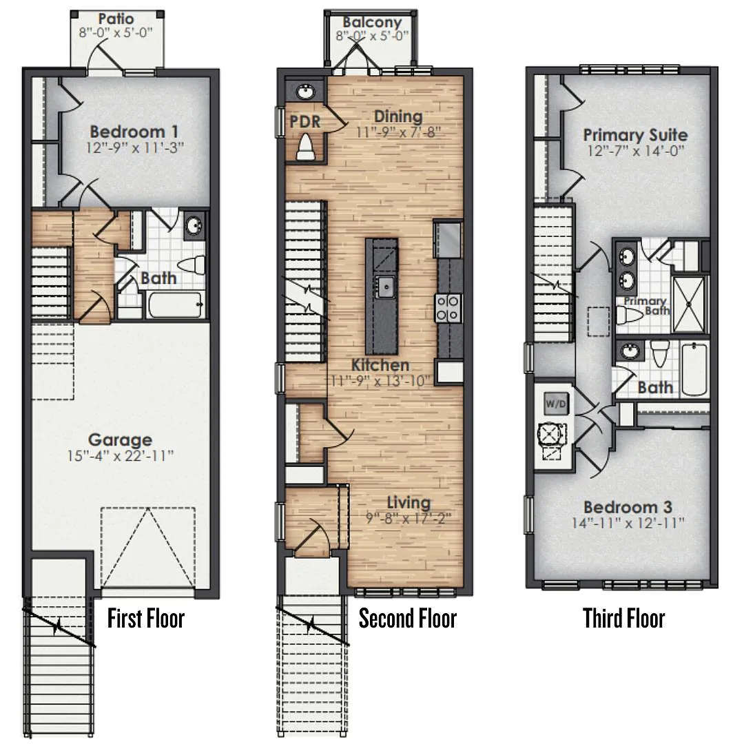 Floor plan Tidewater Townhomes