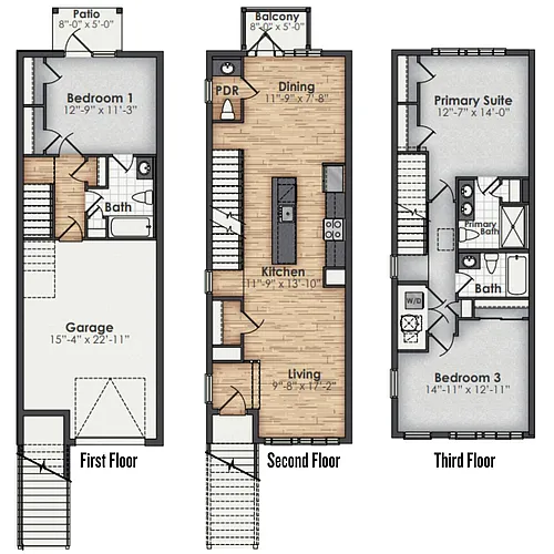 Floor plan Tidewater Townhomes