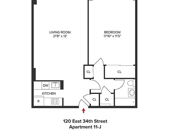 2nd image of 120 E 34th St APT 8J