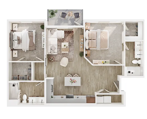 Floor plan 2B