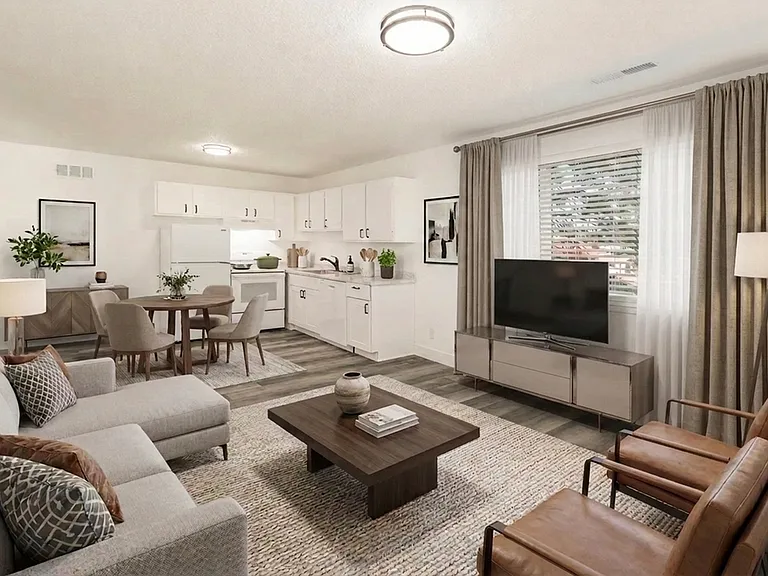 Oakwood Bend | Open Living Dining and Kitchen