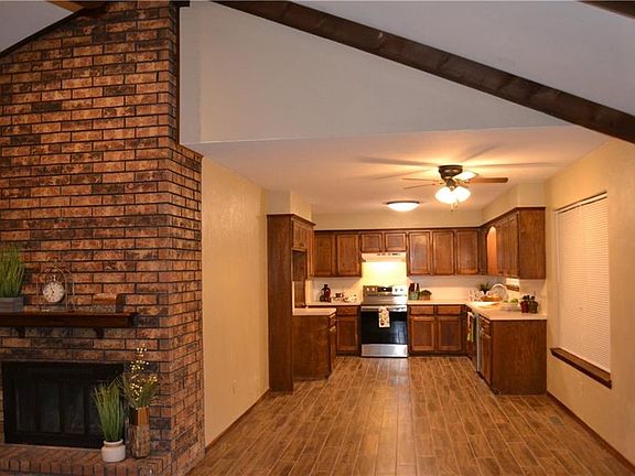 Large dining area opens to the kitchen and living room