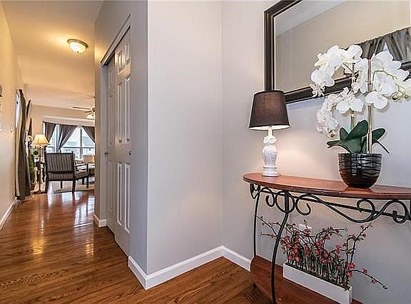 Lovely entryway and convenient coat closet!