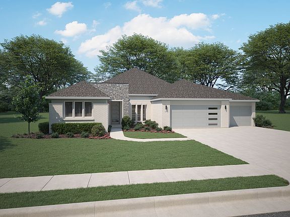 Elevation A in the Bowie home plan by Trophy Signature Homes - REPRESENTATIVE PHOTO