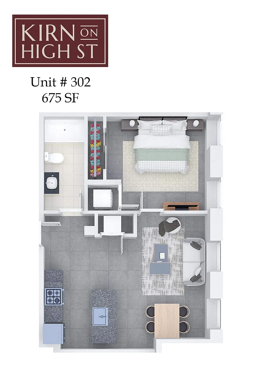 Floor plan Kirn on High Street 302
