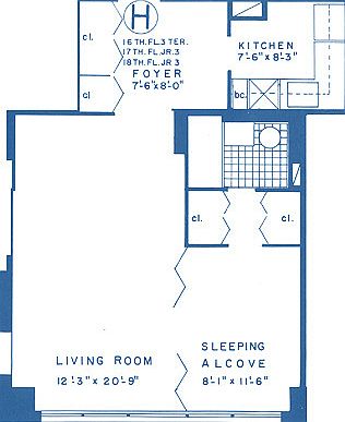 2nd image of 435 W 57th St APT 7P