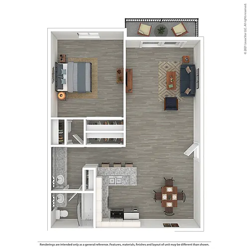 Floor plan One Bedroom