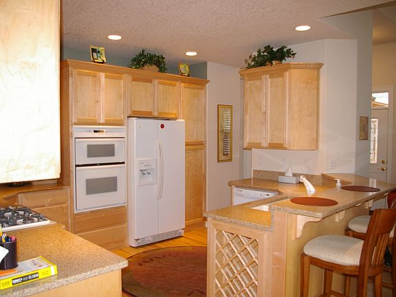 Gourmet Kitchen with built-in wine rack