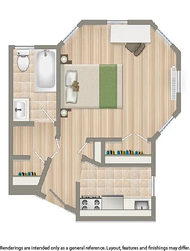 Floor plan Studio D