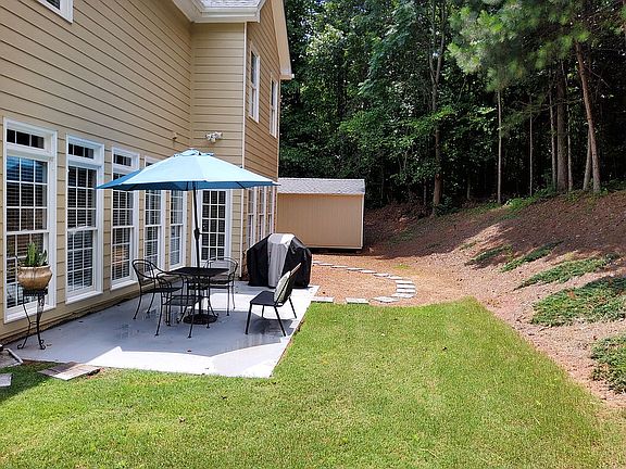 Back yard with 10x15 patio