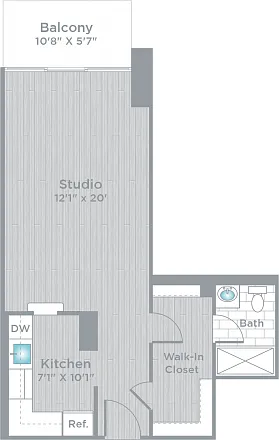 Floor plan Studio 2