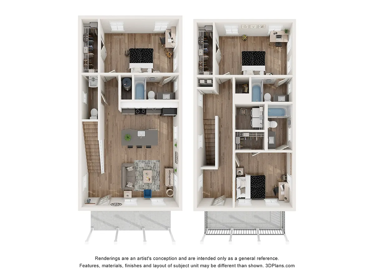 Floor plan Calhoun - Furnished