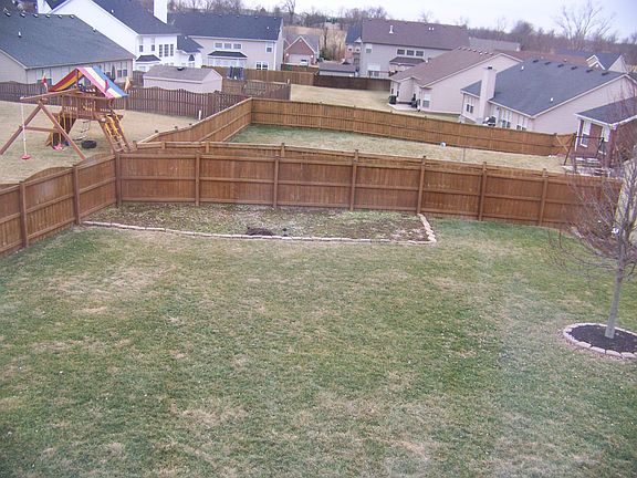 Back yard 6 ft privacy fence