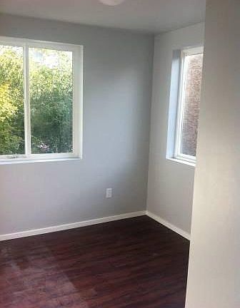 A typical bedroom within the unit