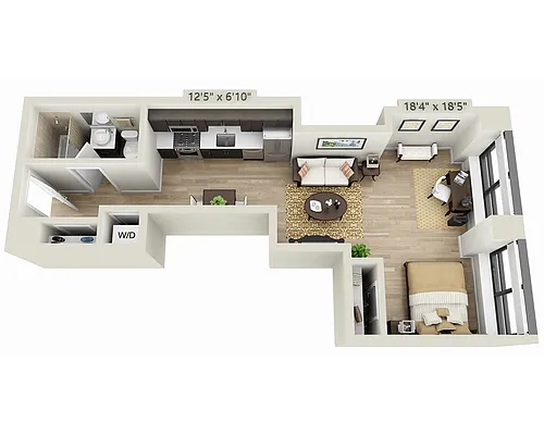Floor plan Studio E1Z