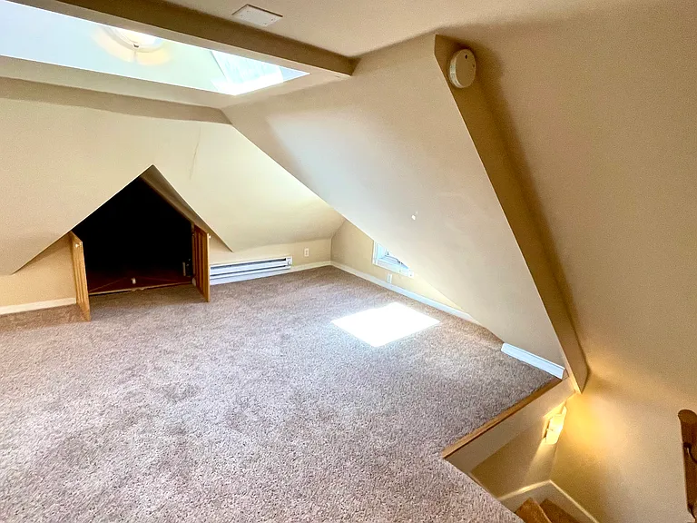Finished attic space.