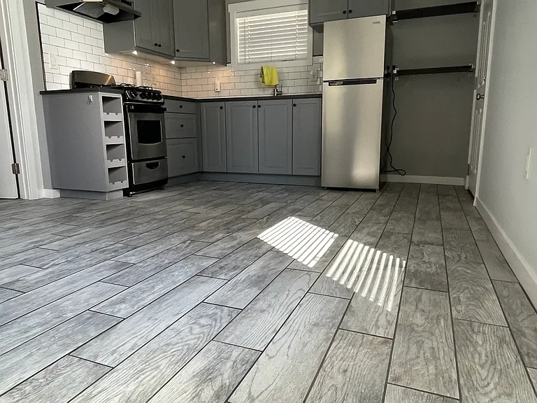 living room and kitchen