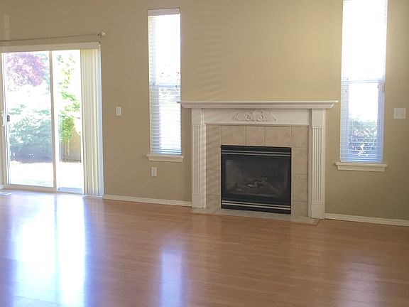 Family room with gas fireplace