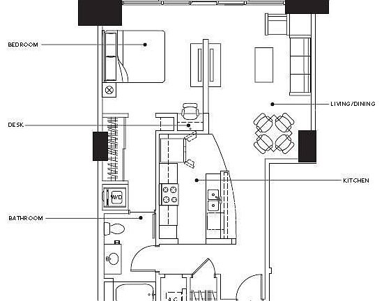 Floorplan of Unit #1904