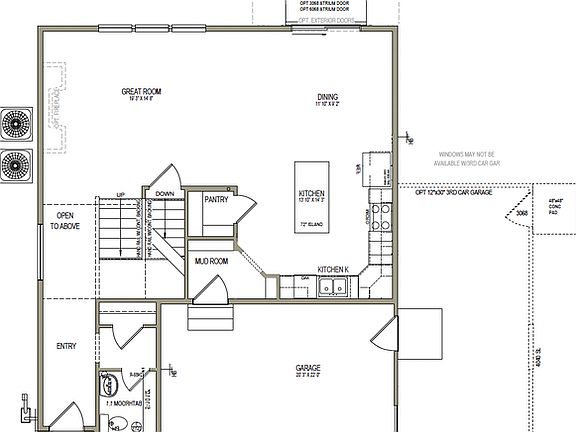 Main Level w Unfinished Basement