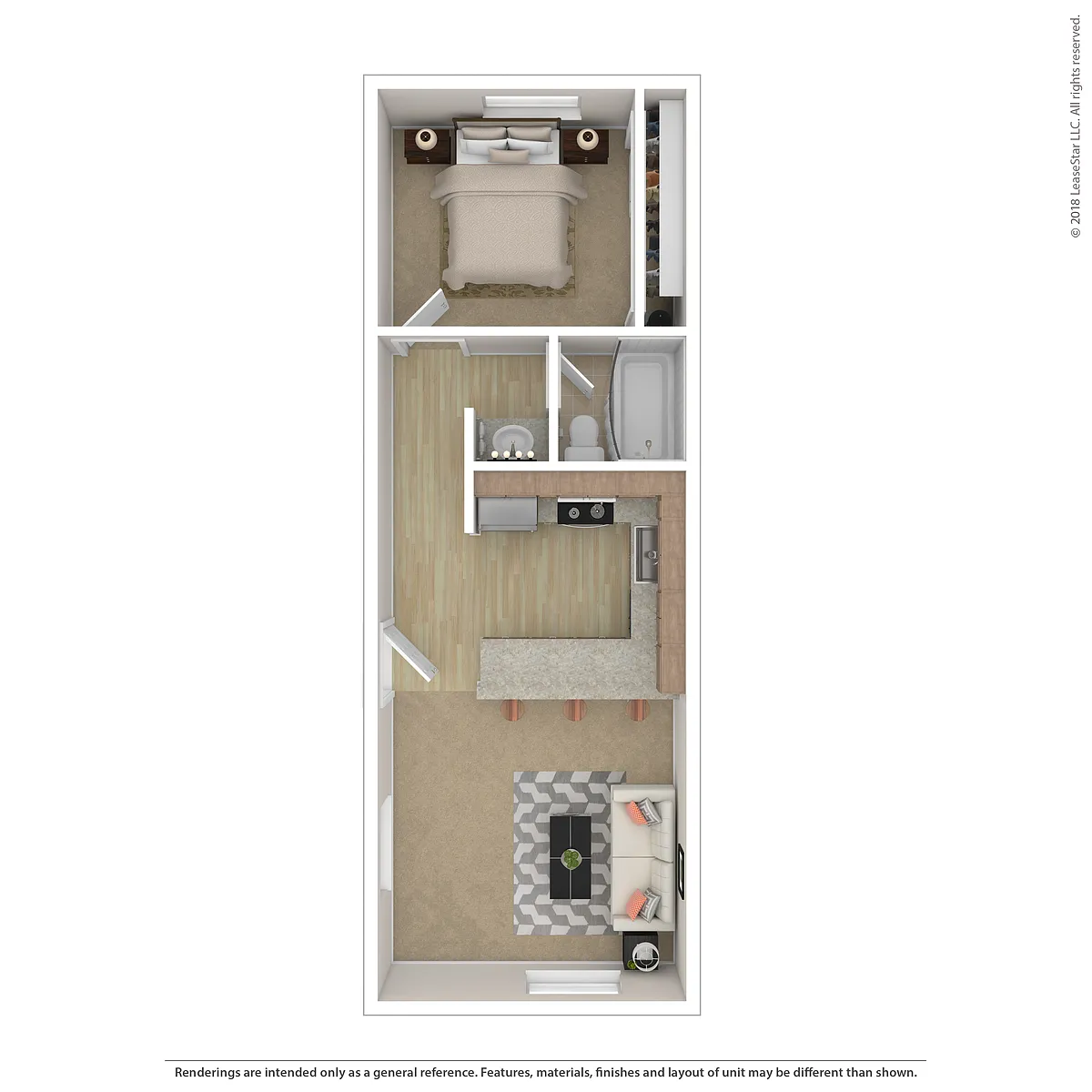Floor plan 1 Bedroom