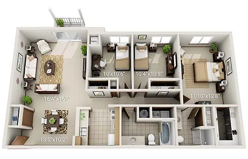 Floor plan C1 Garden