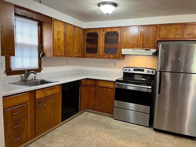 Kitchen with stainless appliances