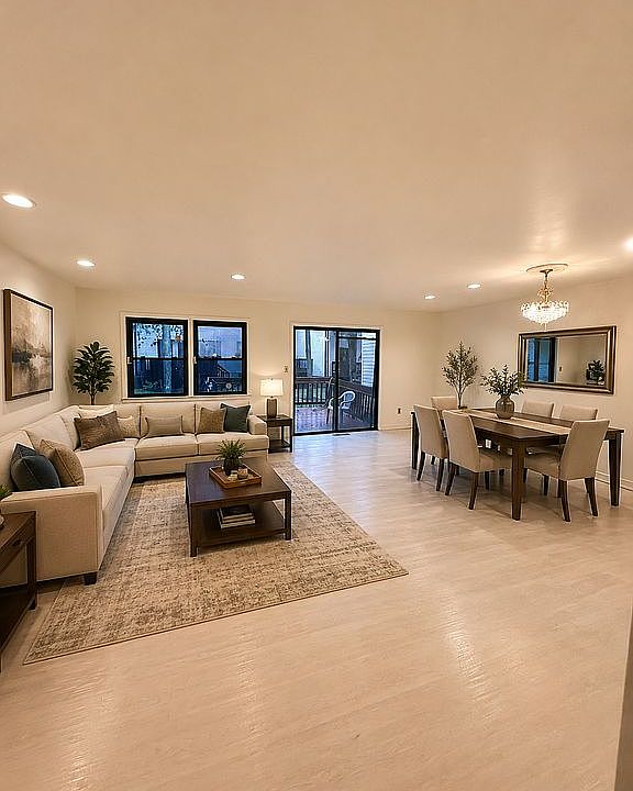 Living Room with Dining area