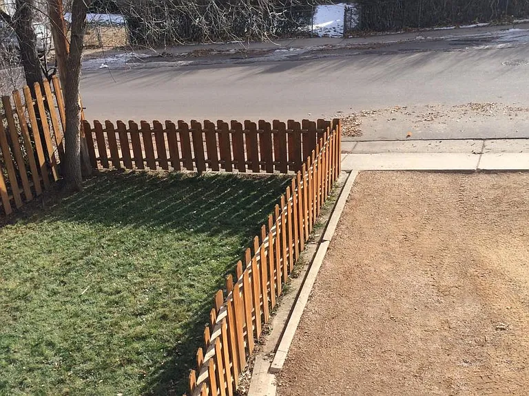 Private driveway toward the street