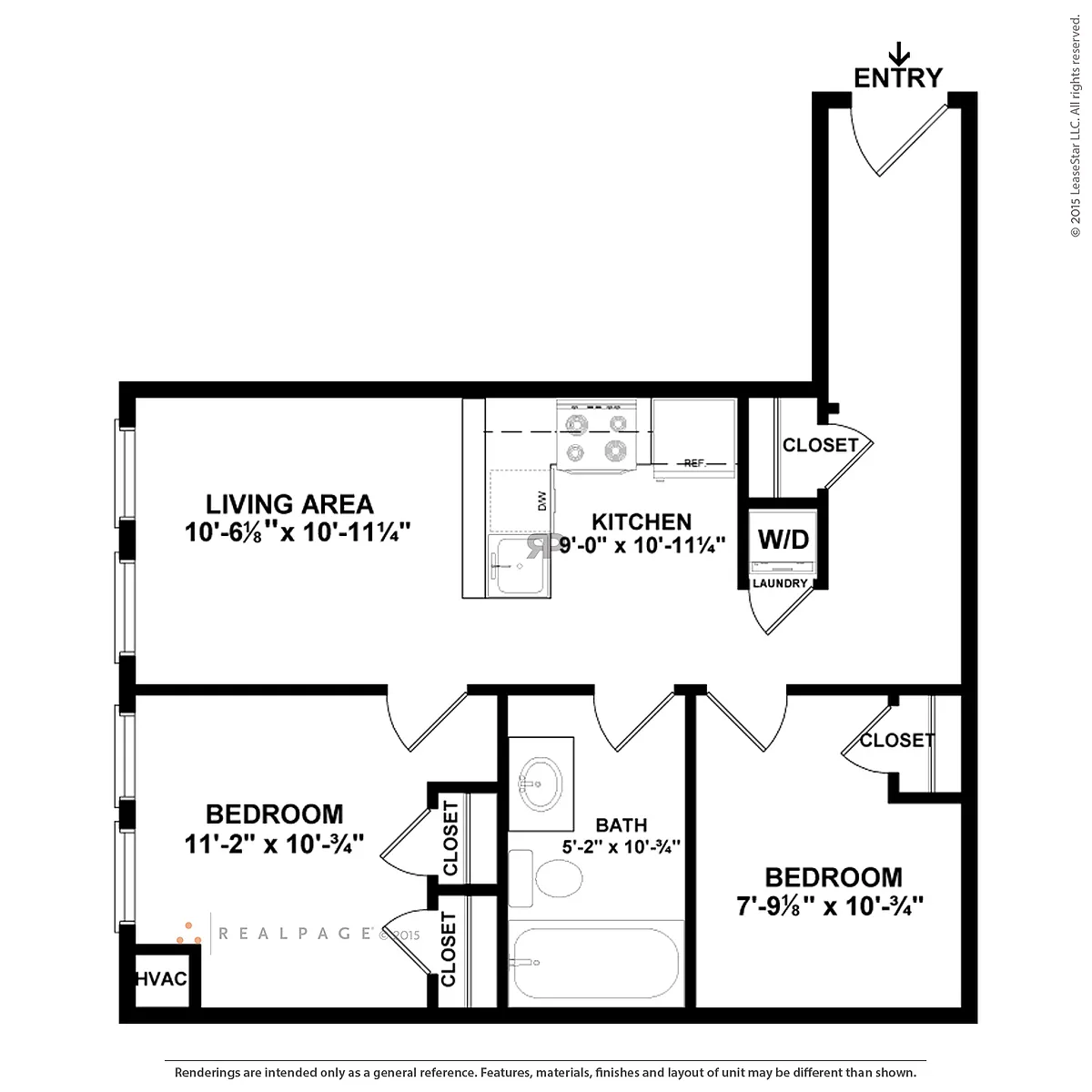 Floor plan 2 Bedroom
