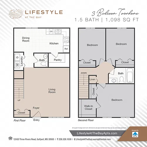 Floor plan Three Bedroom