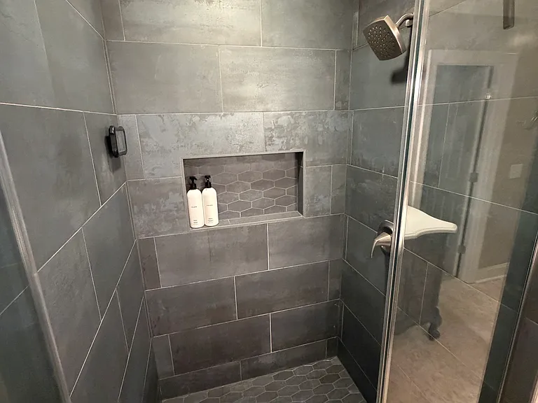 Master tile shower (recently renovated)