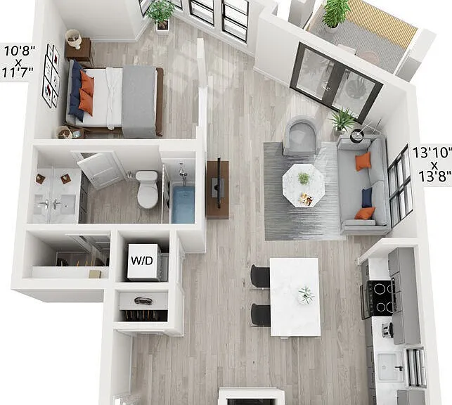 A1-HC floor plan THE WINSTON