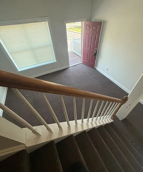 view from the stairs