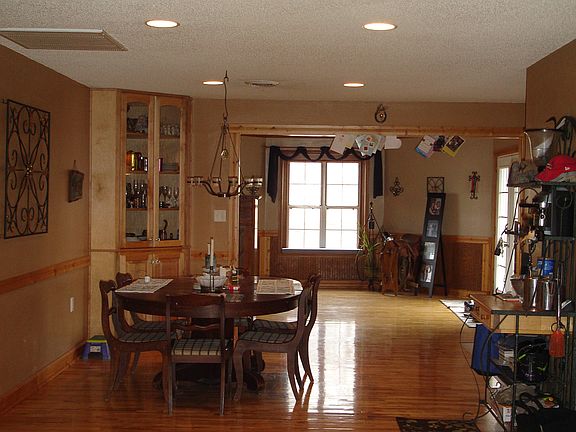 just inside front door