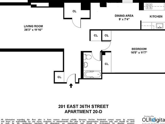 2nd image of 201 E 36th St APT 20D
